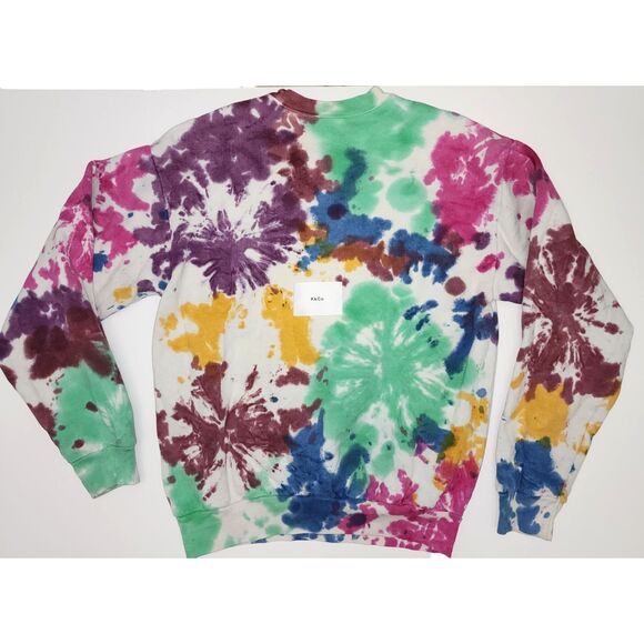 KkCo Tie Dye Oversized Pierced Sweatshirt Unisex Size S - Picture 10 of 10
